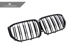 Kies-Motorsports AutoTecknic USA AutoTecknic Dual-Slats Gloss Black Front Grille - G05 X5 Pre-LCI