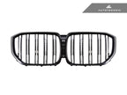 Kies-Motorsports AutoTecknic USA AutoTecknic Dual-Slats Gloss Black Front Grille - G05 X5 Pre-LCI