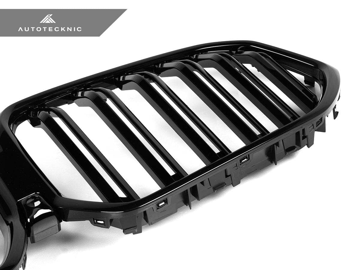 Kies-Motorsports AutoTecknic USA AutoTecknic Dual-Slats Gloss Black Front Grille - G06 X6 LCI G06 X6 LCI 2024-Up / Gloss Black