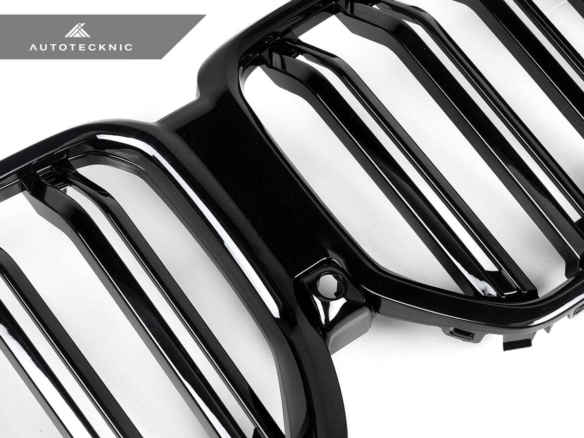 Kies-Motorsports AutoTecknic USA AutoTecknic Dual-Slats Gloss Black Front Grille - G06 X6 LCI G06 X6 LCI 2024-Up / Gloss Black