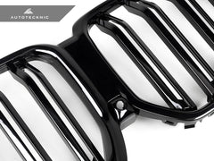 Kies-Motorsports AutoTecknic USA AutoTecknic Dual-Slats Gloss Black Front Grille - G06 X6 LCI G06 X6 LCI 2024-Up / Gloss Black