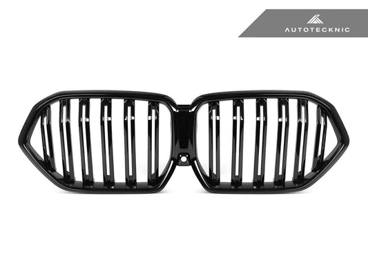 Kies-Motorsports AutoTecknic USA AutoTecknic Dual-Slats Gloss Black Front Grille - G06 X6 LCI G06 X6 LCI 2024-Up / Gloss Black