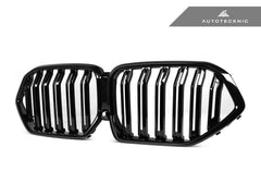 Kies-Motorsports AutoTecknic USA AutoTecknic Dual-Slats Gloss Black Front Grille - G06 X6 LCI G06 X6 LCI 2024-Up / Gloss Black