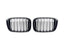 Kies-Motorsports AutoTecknic USA AutoTecknic Dual-Slats Gloss Black Front Grille Set - BMW G01 X3 | G02 X4 Pre-LCI