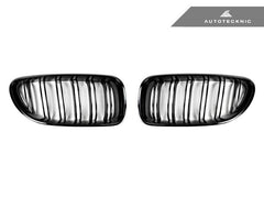 Kies-Motorsports AutoTecknic USA AutoTecknic Dual-Slats Gloss Black Front Grille Set - F06 Gran Coupe / F12 Coupe / F13 Cabrio | 6 Series & M6