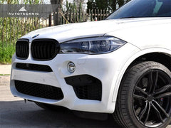 Kies-Motorsports AutoTecknic USA AutoTecknic Dual-Slats Gloss Black Front Grille Set - F15 X5 | F85 X5M & F16 X6 | F86 X6M
