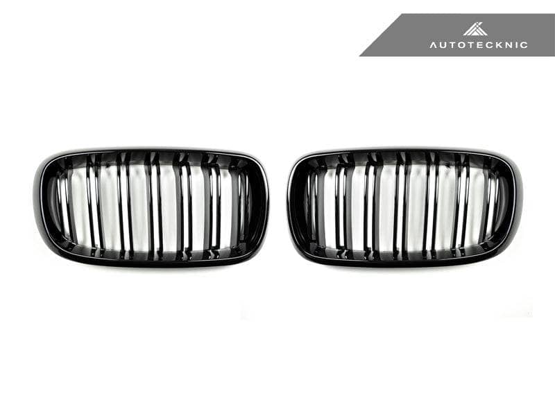 Kies-Motorsports AutoTecknic USA AutoTecknic Dual-Slats Gloss Black Front Grille Set - F15 X5 | F85 X5M & F16 X6 | F86 X6M