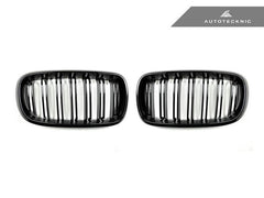 Kies-Motorsports AutoTecknic USA AutoTecknic Dual-Slats Gloss Black Front Grille Set - F15 X5 | F85 X5M & F16 X6 | F86 X6M
