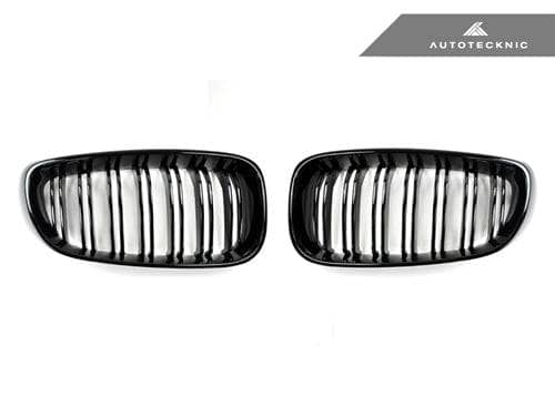 Kies-Motorsports AutoTecknic USA AutoTecknic Dual-Slats Gloss Black Front Grille Set - F34 3-Series Gran Turismo