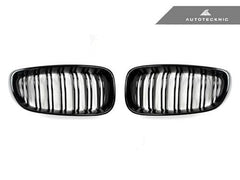 Kies-Motorsports AutoTecknic USA AutoTecknic Dual-Slats Gloss Black Front Grille Set - F34 3-Series Gran Turismo