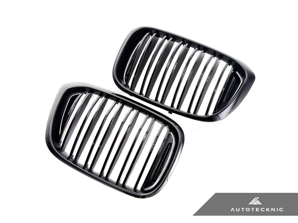 Kies-Motorsports AutoTecknic USA AutoTecknic Dual-Slats Gloss Black Front Grille Set - G01 X3 | G02 X4 Pre-LCI