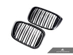 Kies-Motorsports AutoTecknic USA AutoTecknic Dual-Slats Gloss Black Front Grille Set - G01 X3 | G02 X4 Pre-LCI