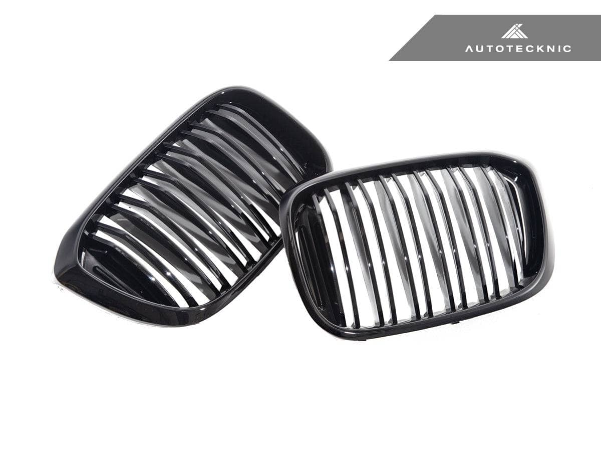 Kies-Motorsports AutoTecknic USA AutoTecknic Dual-Slats Gloss Black Front Grille Set - G01 X3 | G02 X4 Pre-LCI