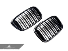 Kies-Motorsports AutoTecknic USA AutoTecknic Dual-Slats Gloss Black Front Grille Set - G01 X3 | G02 X4 Pre-LCI