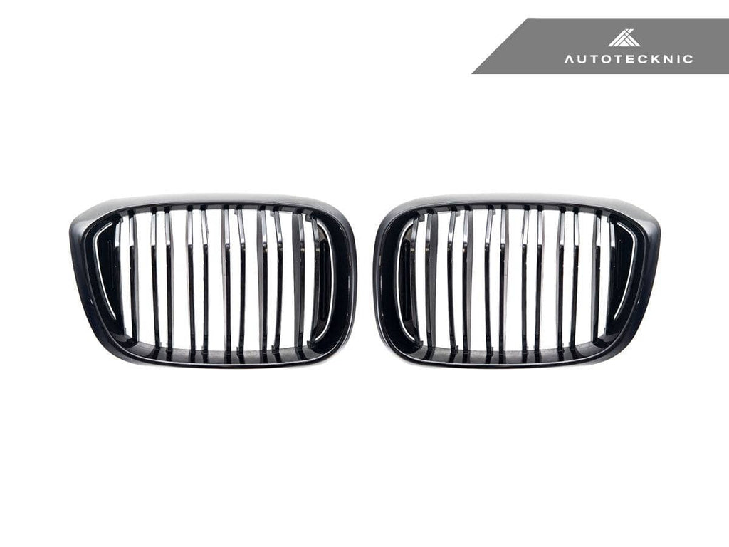 Kies-Motorsports AutoTecknic USA AutoTecknic Dual-Slats Gloss Black Front Grille Set - G01 X3 | G02 X4 Pre-LCI