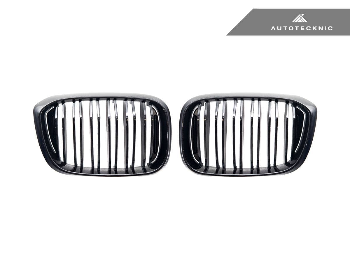 Kies-Motorsports AutoTecknic USA AutoTecknic Dual-Slats Gloss Black Front Grille Set - G01 X3 | G02 X4 Pre-LCI