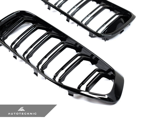 Kies-Motorsports AutoTecknic USA AutoTecknic Dual-Slats Gloss Black Front Grille Set - G29 Z4