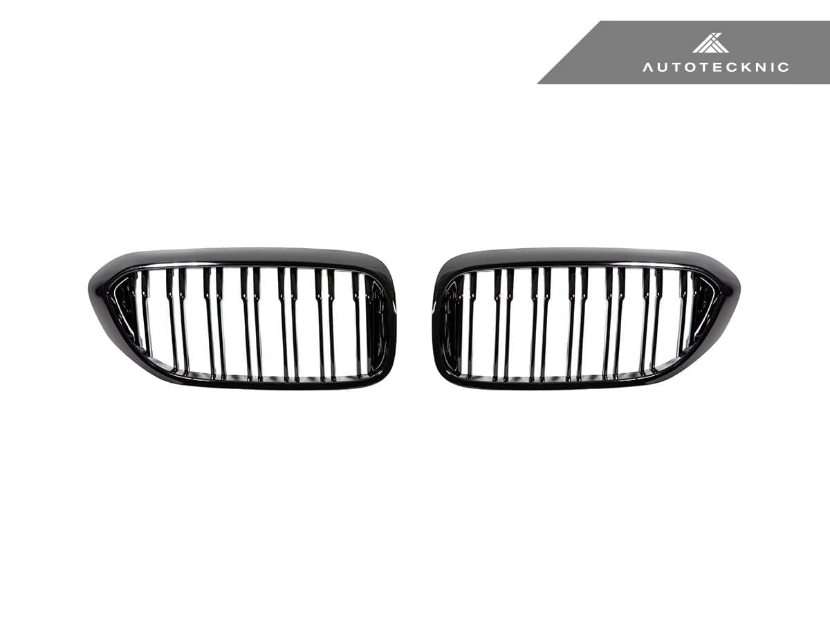Kies-Motorsports AutoTecknic USA AutoTecknic Dual-Slats Gloss Black Front Grille Set - G30 5-Series Pre-LCI Main image