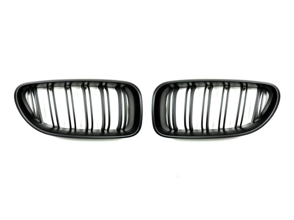 Kies-Motorsports AutoTecknic USA AutoTecknic Dual-Slats Stealth Black Front Grille Set - BMW F06 Gran Coupe | F12 Coupe | F13 Cabrio | 6-Series & M6