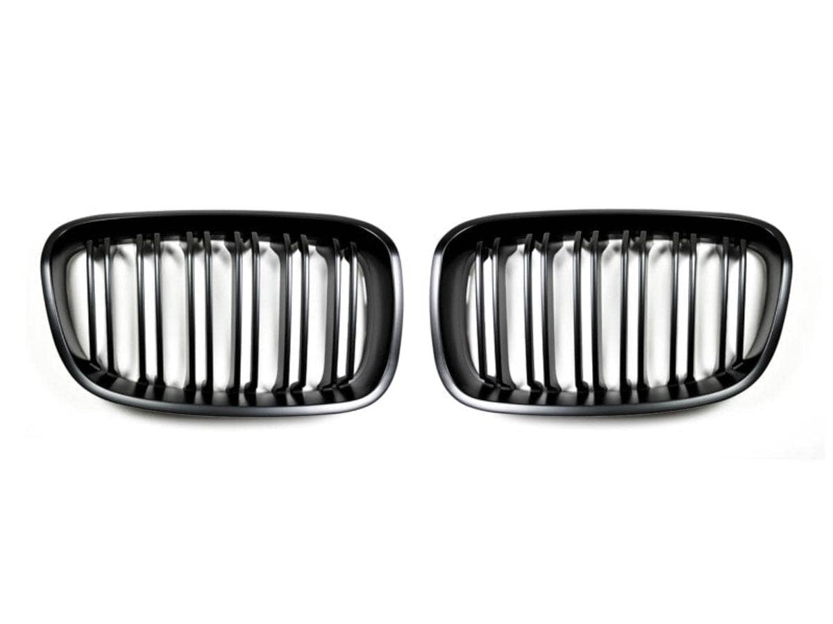 Kies-Motorsports AutoTecknic USA AutoTecknic Dual-Slats Stealth Black Front Grille Set - BMW F20 1-Series Main image