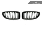 Kies-Motorsports AutoTecknic USA AutoTecknic Dual-Slats Stealth Black Front Grille Set - F06 Gran Coupe/ F12 Coupe/ F13 Cabrio | 6 Series & M6