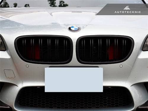 Kies-Motorsports AutoTecknic USA AutoTecknic Dual-Slats Stealth Black Front Grille Set - F10 5-Series | M5