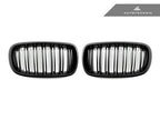 Kies-Motorsports AutoTecknic USA AutoTecknic Dual-Slats Stealth Black Front Grille Set - F15 X5 | F85 X5M & F16 X6 | F86 X6M
