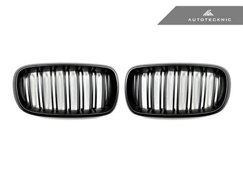 Kies-Motorsports AutoTecknic USA AutoTecknic Dual-Slats Stealth Black Front Grille Set - F15 X5 | F85 X5M & F16 X6 | F86 X6M