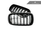 Kies-Motorsports AutoTecknic USA AutoTecknic Dual-Slats Stealth Black Front Grille Set - F15 X5 | F85 X5M & F16 X6 | F86 X6M