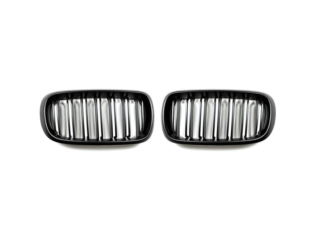 Kies-Motorsports AutoTecknic USA AutoTecknic Dual-Slats Stealth Black Front Grille Set - F15 X5 | F85 X5M & F16 X6 | F86 X6M