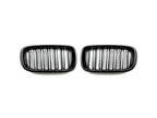 Kies-Motorsports AutoTecknic USA AutoTecknic Dual-Slats Stealth Black Front Grille Set - F15 X5 | F85 X5M & F16 X6 | F86 X6M