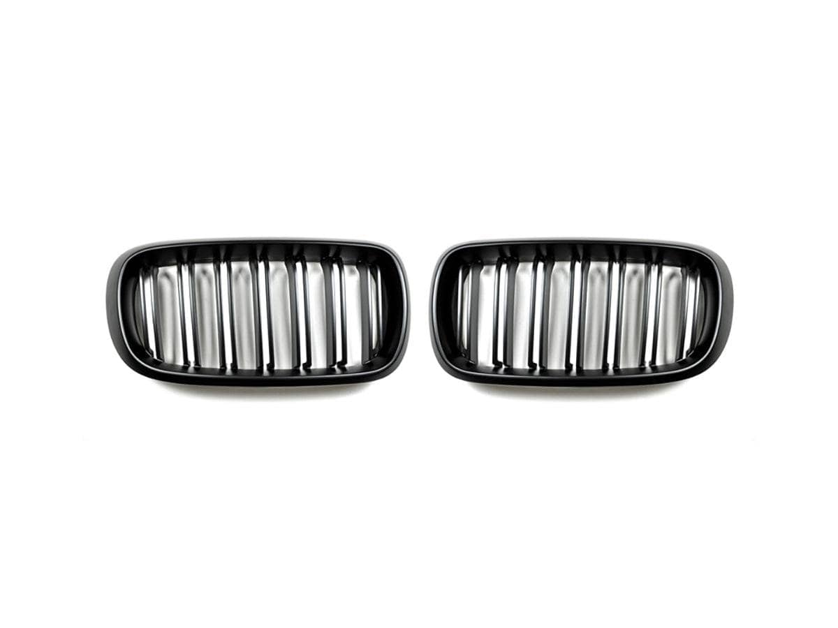 Kies-Motorsports AutoTecknic USA AutoTecknic Dual-Slats Stealth Black Front Grille Set - F15 X5 | F85 X5M & F16 X6 | F86 X6M