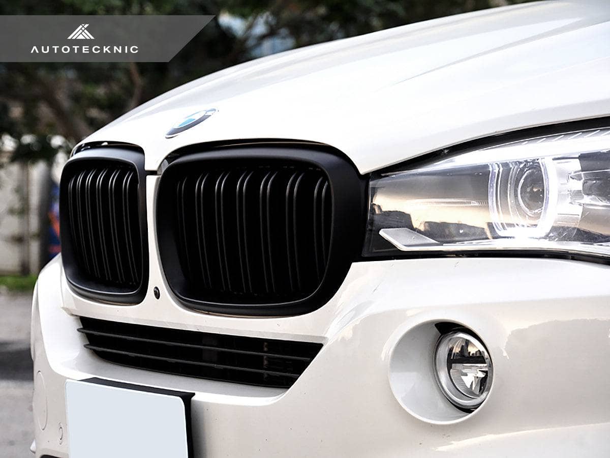 Kies-Motorsports AutoTecknic USA AutoTecknic Dual-Slats Stealth Black Front Grille Set - F15 X5 | F85 X5M & F16 X6 | F86 X6M
