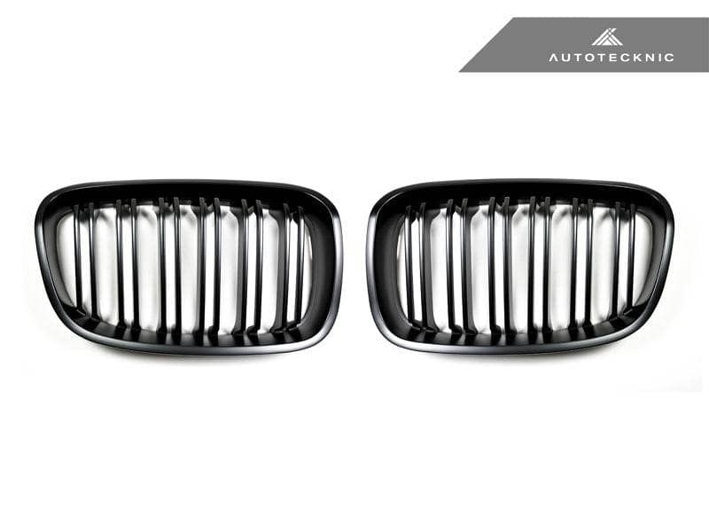 Kies-Motorsports AutoTecknic USA AutoTecknic Dual-Slats Stealth Black Front Grille Set - F20 1-Series