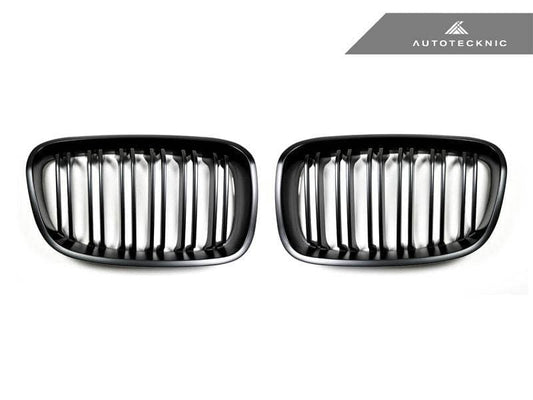 Kies-Motorsports AutoTecknic USA AutoTecknic Dual-Slats Stealth Black Front Grille Set - F20 1-Series