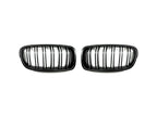 Kies-Motorsports AutoTecknic USA AutoTecknic Dual-Slats Stealth Black Front Grille Set - F30 3-Series