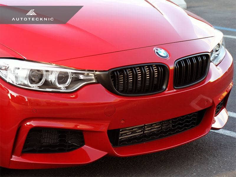 AutoTecknic Dual-Slats Stealth Black Front Grille Set - F32/ F36 4-Series | F80 M3 | F82 M4 Secondary image