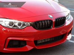 Kies-Motorsports AutoTecknic USA AutoTecknic Dual-Slats Stealth Black Front Grille Set - F32/ F36 4-Series | F80 M3 | F82 M4