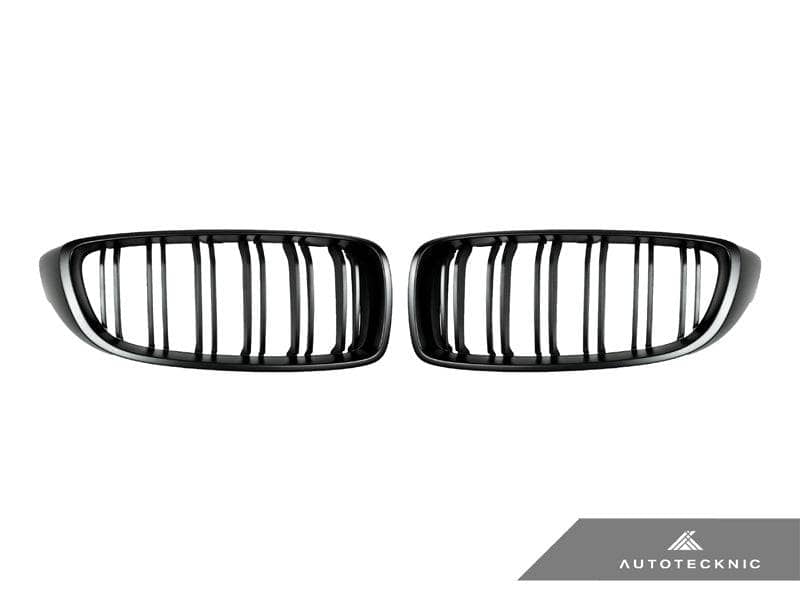 Kies-Motorsports AutoTecknic USA AutoTecknic Dual-Slats Stealth Black Front Grille Set - F32/ F36 4-Series | F80 M3 | F82 M4