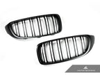 Kies-Motorsports AutoTecknic USA AutoTecknic Dual-Slats Stealth Black Front Grille Set - F32/ F36 4-Series | F80 M3 | F82 M4