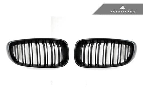 Kies-Motorsports AutoTecknic USA AutoTecknic Dual-Slats Stealth Black Front Grille Set - F34 3-Series Gran Turismo