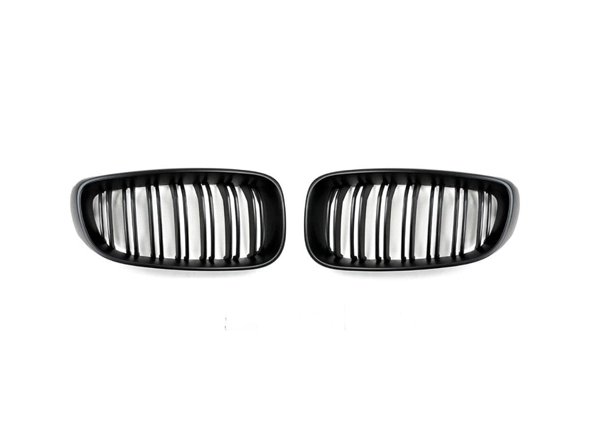 Kies-Motorsports AutoTecknic USA AutoTecknic Dual-Slats Stealth Black Front Grille Set - F34 3-Series Gran Turismo
