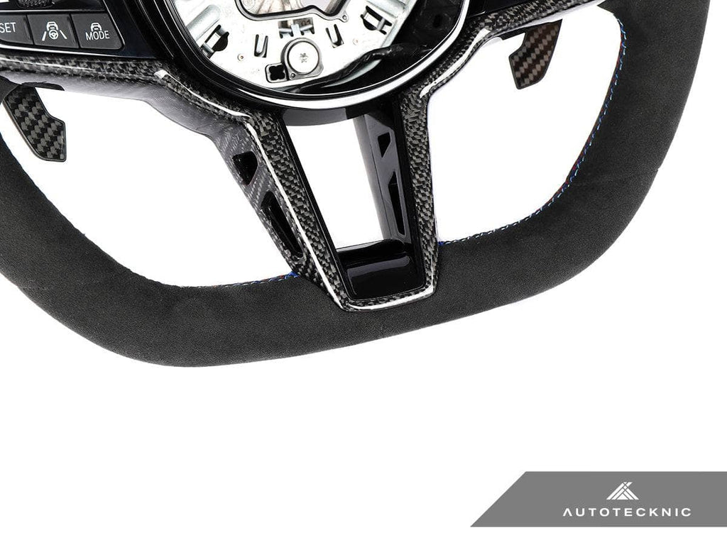 Kies-Motorsports AutoTecknic USA AutoTecknic G8X LCI Alcantara Steering Wheel - G8X M2/ M3/ M4