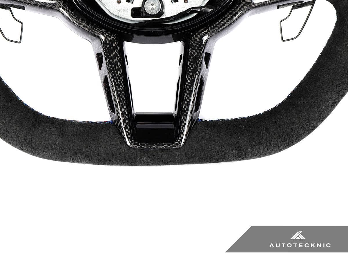 Kies-Motorsports AutoTecknic USA AutoTecknic G8X LCI Alcantara Steering Wheel - G8X M2/ M3/ M4