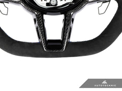 Kies-Motorsports AutoTecknic USA AutoTecknic G8X LCI Alcantara Steering Wheel - G8X M2/ M3/ M4