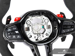 Kies-Motorsports AutoTecknic USA AutoTecknic G8X LCI Alcantara Steering Wheel - G8X M2/ M3/ M4