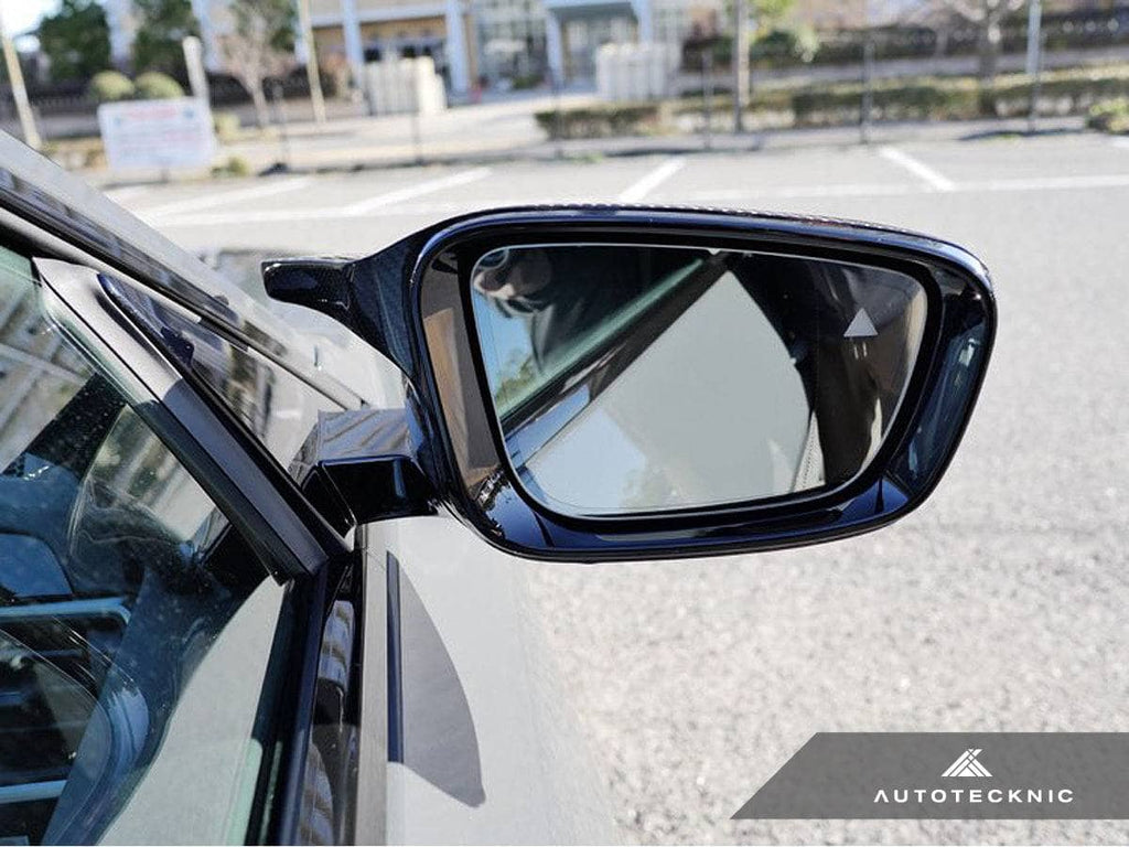 Kies-Motorsports AutoTecknic USA AutoTecknic G8X Style M-Inspired Version II Dry Carbon Mirror Covers - G20 3-Series | G22/ G26 4-Series
