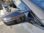 Kies-Motorsports AutoTecknic USA AutoTecknic G8X Style M-Inspired Version II Dry Carbon Mirror Covers - G20 3-Series | G22/ G26 4-Series