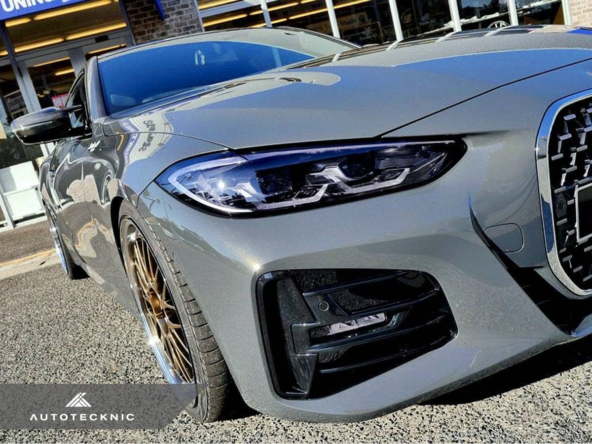 Kies-Motorsports AutoTecknic USA AutoTecknic G8X Style M-Inspired Version II Dry Carbon Mirror Covers - G20 3-Series | G22/ G26 4-Series