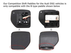 Kies-Motorsports AutoTecknic USA AutoTecknic Glazing Black Competition Shift Paddles - Audi DSG Vehicles